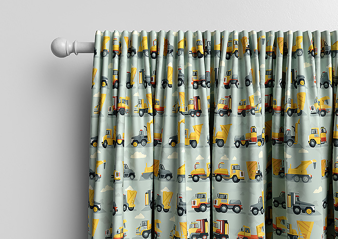 Construction Crew, Cement Grey - Made to Measure Curtains - Image 9